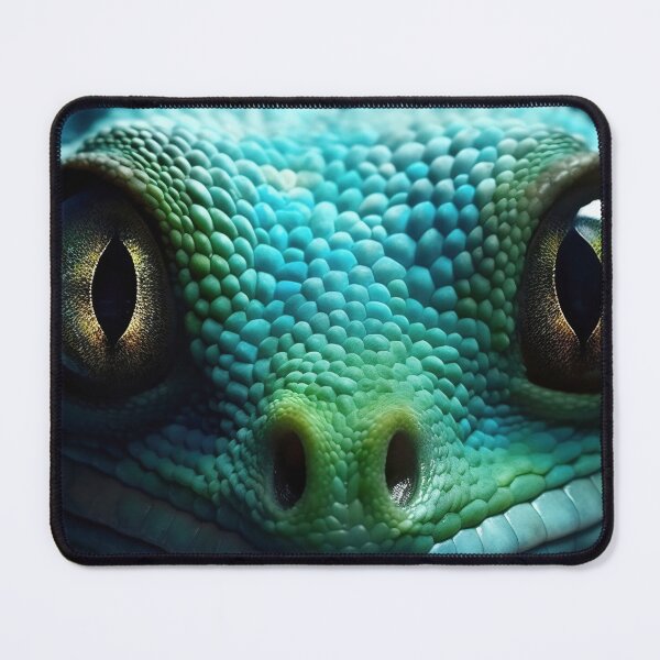 Item preview, Lizard chameleon closeup eye on black background designed and sold by anytka.