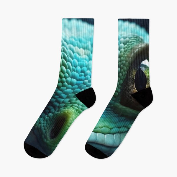 Item preview, Lizard chameleon closeup eye on black background designed and sold by anytka.
