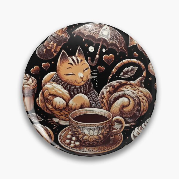 Item preview, fur-st coffee, then naps, vintage graphics, a gift for a cat and coffee lover,  designed and sold by miro-bob-design.