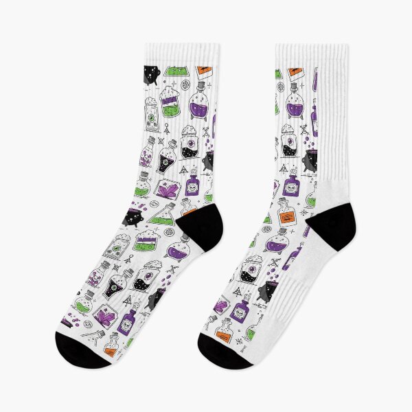 Item preview, Witch Potion Bottles Seamless Pattern designed and sold by The Classics Freak.