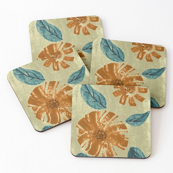 Item preview, Burnt Velvet Petals – Dramatic Botanical Textile Art designed and sold by Kraalikaa.