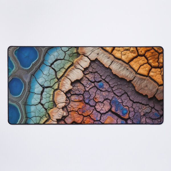 Item preview, Close-up of beautiful minerals magnified to reveal the microscopic organisms and bacteria that once thrived within it. Intricate patterns and vibrant colors designed and sold by anytka.