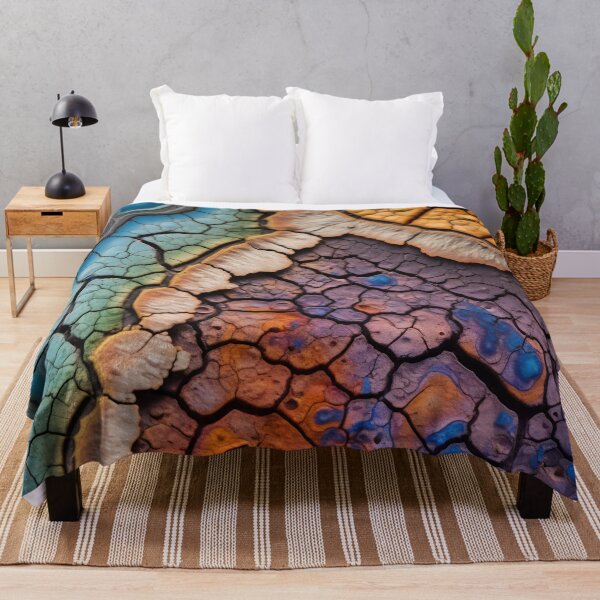 Item preview, Close-up of beautiful minerals magnified to reveal the microscopic organisms and bacteria that once thrived within it. Intricate patterns and vibrant colors designed and sold by anytka.