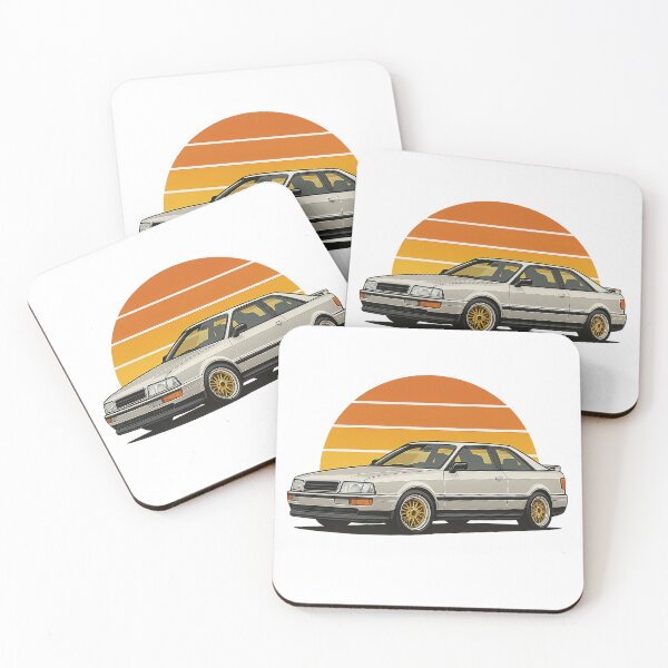 Item preview, 80 coupe S2 – Retro Vintage 80s Style Automotive Illustration designed and sold by fjurcev.