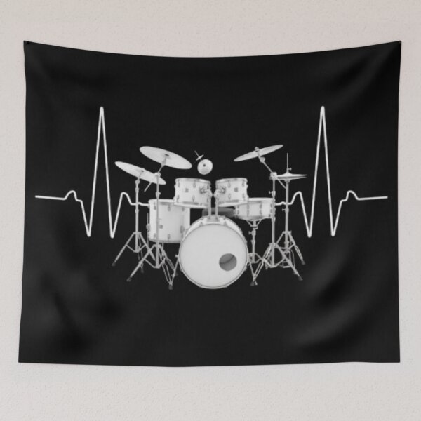 Item preview, Drummer Heartbeat Lifeline | Unique Drummer Gift for Drummers & Music Lovers designed and sold by Alexis Art Collection.