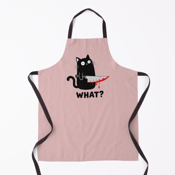 Item preview, Murderous Cat With Knife Black Cat What? designed and sold by alenaz.