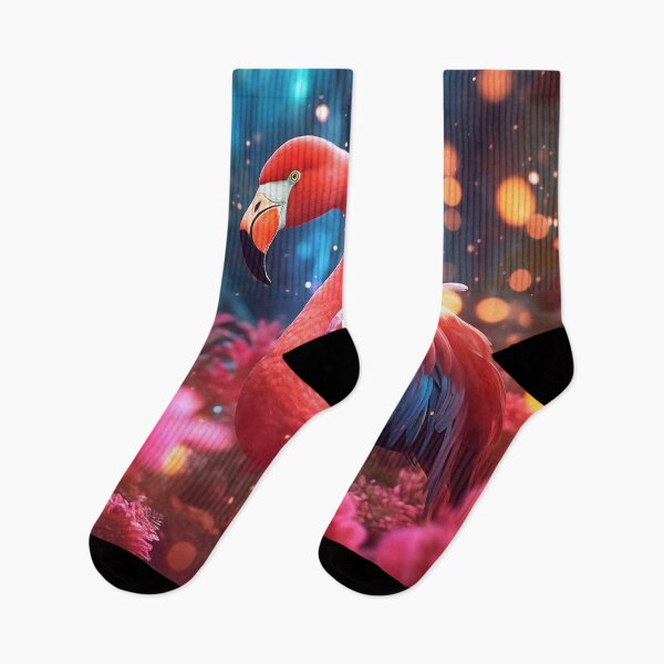 Item preview, Portrait of a flamingo on a colorful background. Emotive portrait designed and sold by anytka.