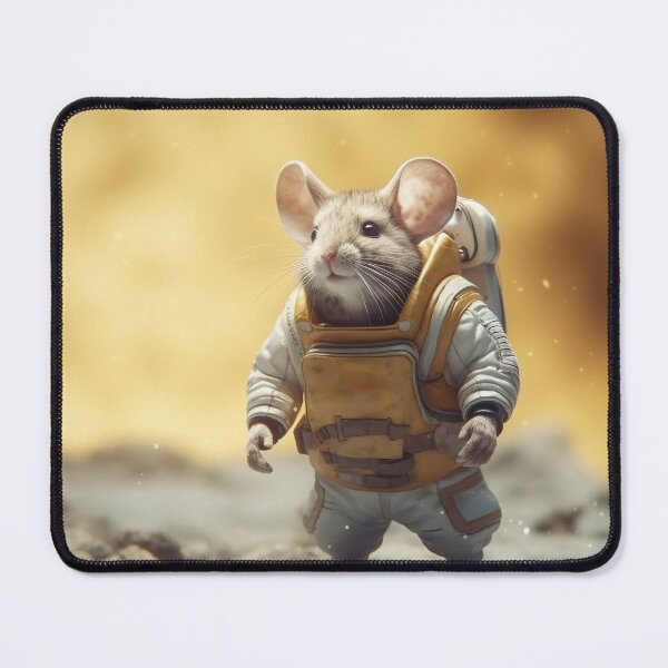 Item preview, Mouse astronaut in a space suit. Mouse with black eyes, nice, sweet animal, small nose. Colorful. Photo realistic, concept art, cinematic light designed and sold by anytka.