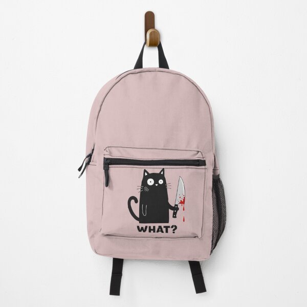 Item preview, Halloween Murderous Black Cat With Knife What? Cat Funny designed and sold by alenaz.