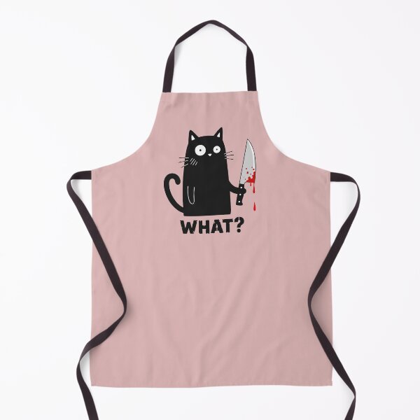 Item preview, Halloween Murderous Black Cat With Knife What? Cat Funny designed and sold by alenaz.