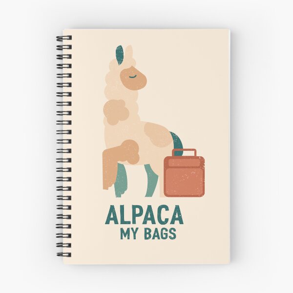 Aperçu de l'œuvre Alpaga Mes Sacs Drôle de Jeu de Mots sur les Lamas créée et vendue par Lucy Cooper.