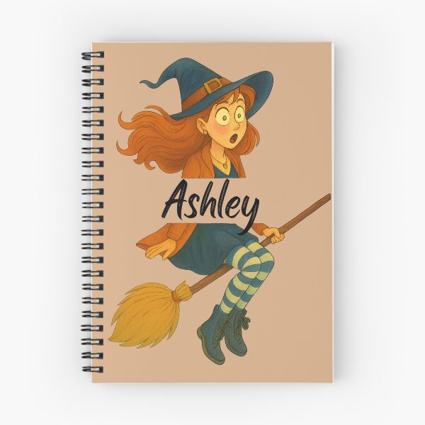 Item preview, Ashley Name Customized Halloween Cute Witch designed and sold by Our Bible Journey.