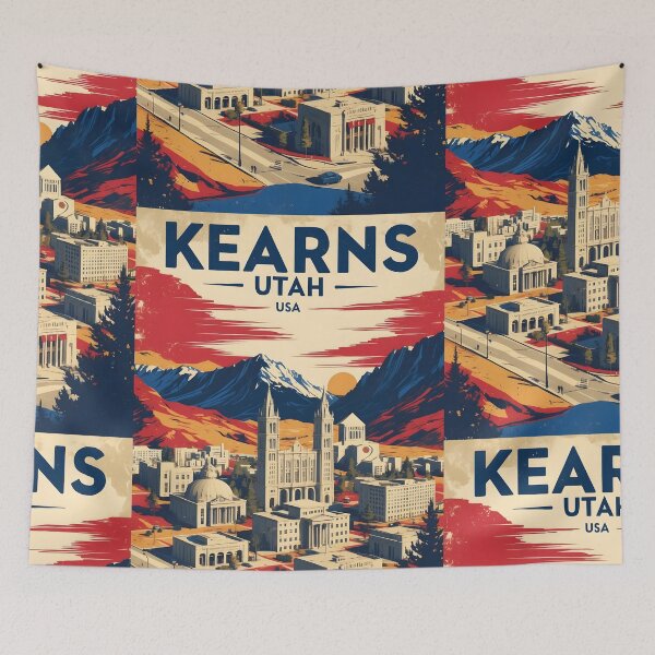 Item preview, Kearns Utah 1950s USA Vintage Travel Tourism designed and sold by TravelersGems.