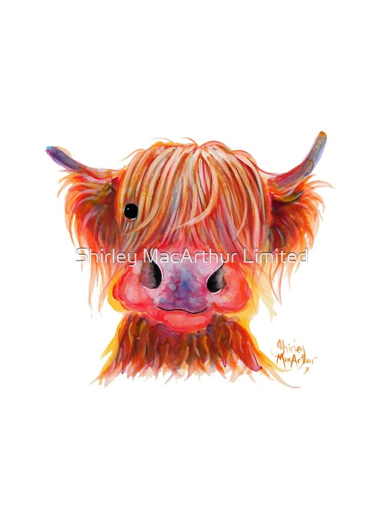 Scottish Highland Hairy Cow ' CHILLI CHOPS ' by Shirley MacArthur by ShirleyMacA