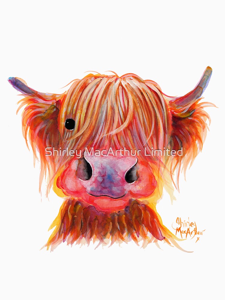 Scottish Highland Hairy Cow ' CHILLI CHOPS ' by Shirley MacArthur by ShirleyMacA