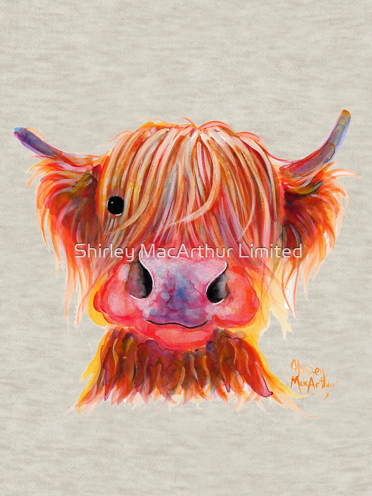 Scottish Highland Hairy Cow ' CHILLI CHOPS ' by Shirley MacArthur by ShirleyMacA
