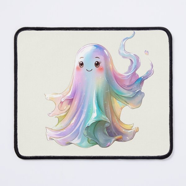 Item preview, Cute Iridescent Halloween Ghost Boo designed and sold by RSDigitalPrintDesign.