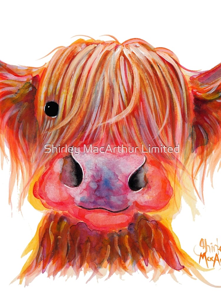 Scottish Highland Hairy Cow ' CHILLI CHOPS ' by Shirley MacArthur by ShirleyMacA