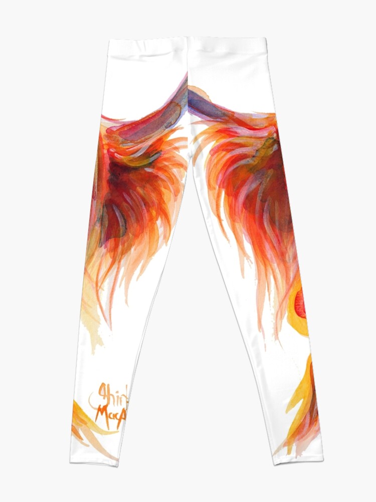 Alternate view of Scottish Highland Hairy Cow ' CHILLI CHOPS ' by Shirley MacArthur Leggings