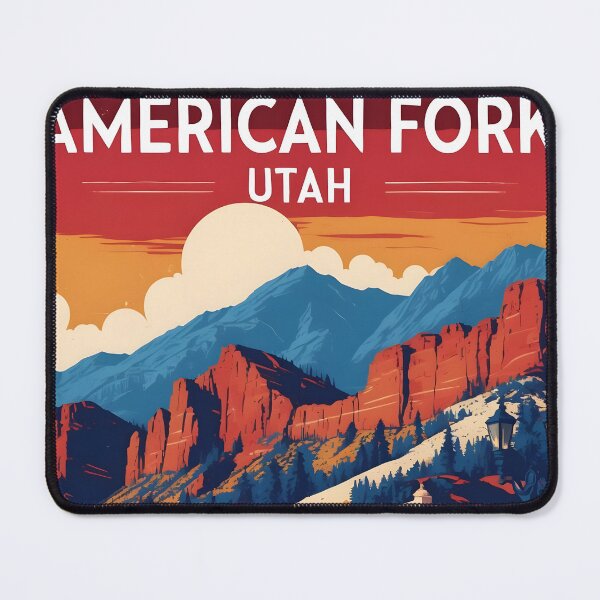 Item preview, American Fork Utah 1950s USA Vintage Travel Tourism designed and sold by TravelersGems.