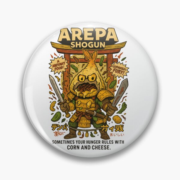 Item preview, Arepa Shogun – Mutant Food Warrior Samurai designed and sold by Snackwear Apparel.