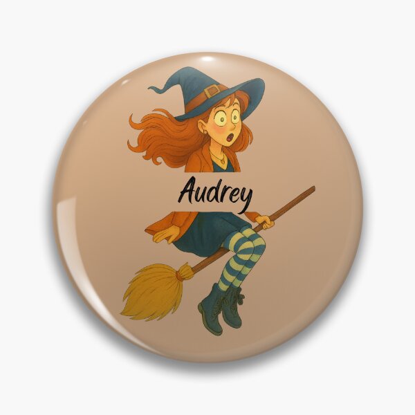 Artikelvorschau, Audrey Name Customized Halloween Niedliche Hexe entworfen und verkauft von Our Bible Journey.