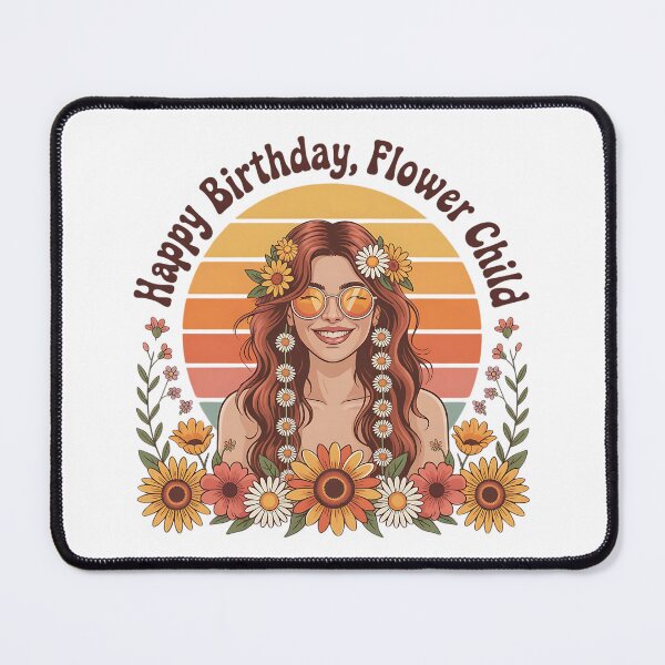 Item preview, Flower Child Birthday designed and sold by CHILLIN-Shop.