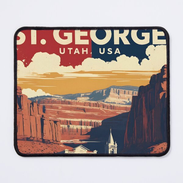 Item preview, St George Utah 1950s USA Vintage Travel Tourism designed and sold by TravelersGems.