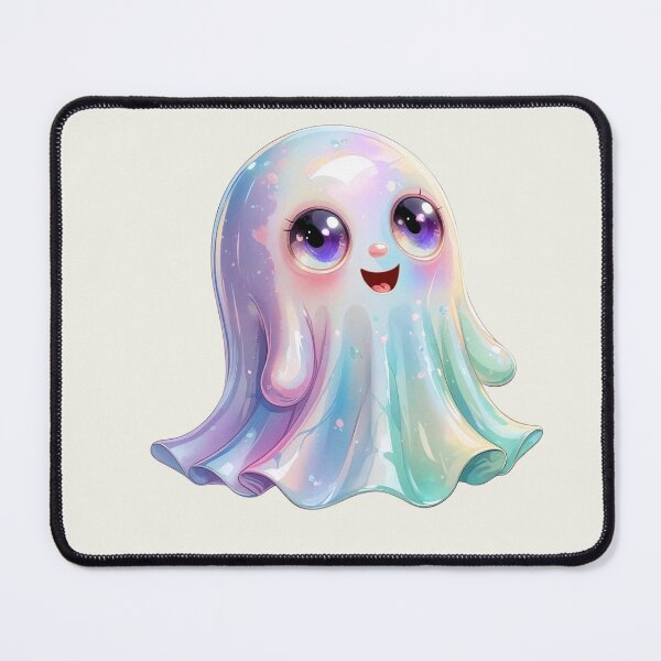 Item preview, Cute Iridescent Halloween Ghost Boo designed and sold by RSDigitalPrintDesign.