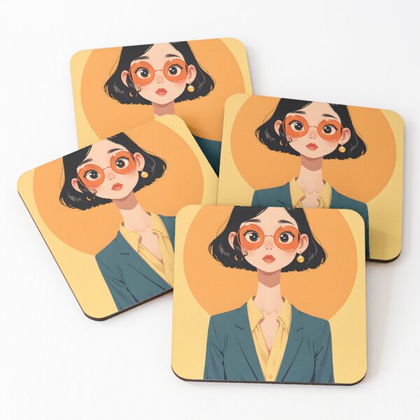 Item preview, Retro-Chic Business Woman: Orange and Petrol designed and sold by Working-Woman.