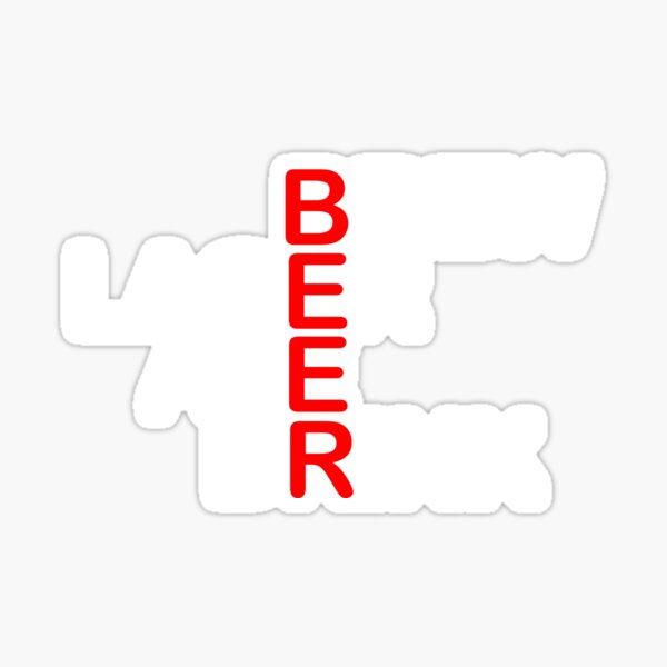 Crossword puzzle BEER beer Sticker for Sale by ChrisFeil Redbubble