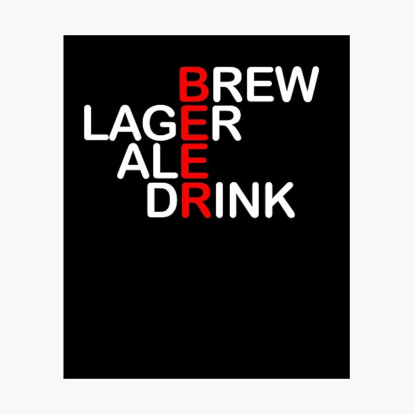 Item preview, Crossword puzzle BEER beer designed and sold by ChrisFeil.