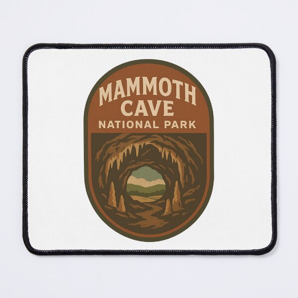 Item preview, Mammoth Cave National Park Vintage Travel Art designed and sold by LittleArij.