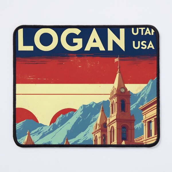 Item preview, Logan Utah 1950s USA Vintage Travel Tourism designed and sold by TravelersGems.