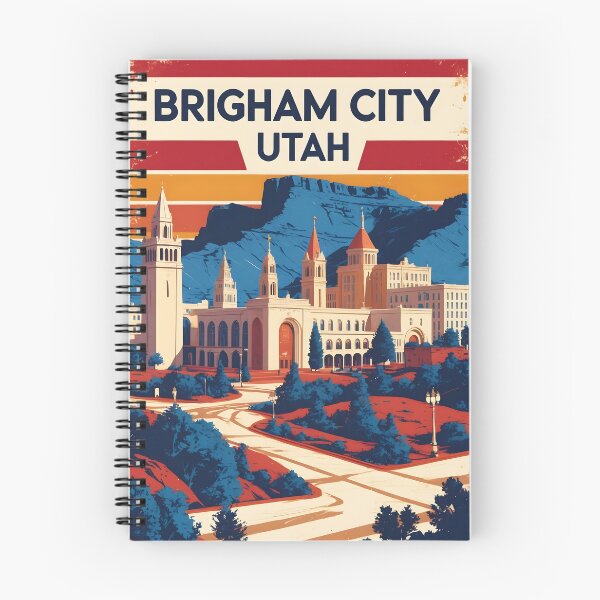 Item preview, Brigham City Utah 1950s USA Vintage Travel Tourism designed and sold by TravelersGems.