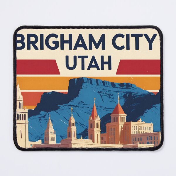 Item preview, Brigham City Utah 1950s USA Vintage Travel Tourism designed and sold by TravelersGems.