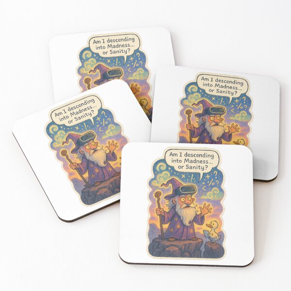 Item preview, Wizzlor the Whimsical Wizard - Madness or Sanity?! designed and sold by gorff.