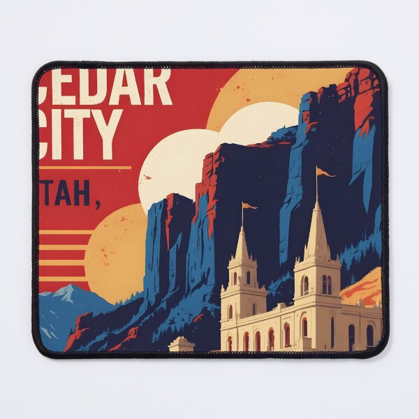 Item preview, Cedar City Utah 1950s USA Vintage Travel Tourism designed and sold by TravelersGems.