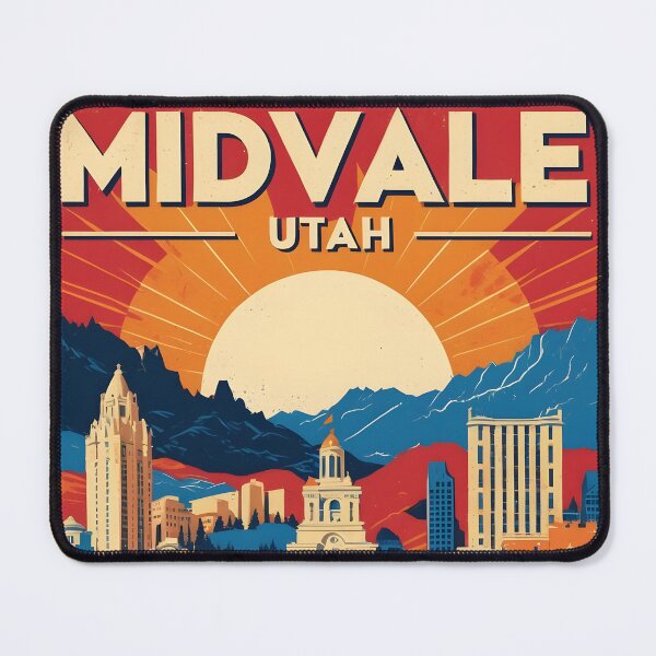 Item preview, Midvale Utah 1950s USA Vintage Travel Tourism designed and sold by TravelersGems.