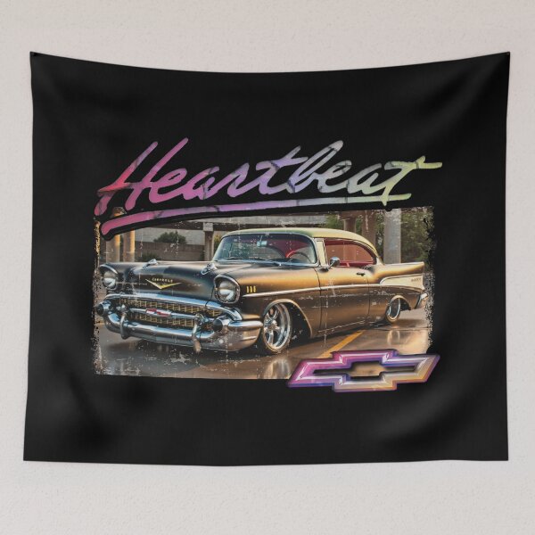 Artikelvorschau, Herzschlag von Amerika 57 Chevy Ratrod Hotrod Muscle-Car Classic entworfen und verkauft von AGED Limited.