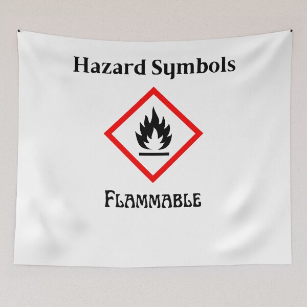 Item preview, Flammable Chemical Hazard Symbol 37 designed and sold by YasmHilpert.