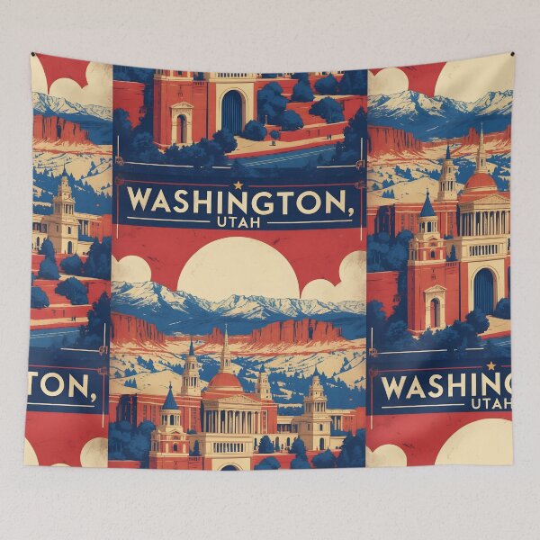 Item preview, Washington Utah 1950s USA Vintage Travel Tourism designed and sold by TravelersGems.