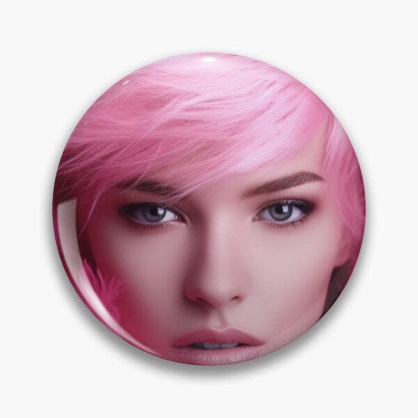 Item preview, Close up fashion studio photo of an elegant woman in pink feathers designed and sold by anytka.
