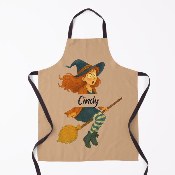 Item preview, Cindy Name Customized Halloween Cute Witch designed and sold by Our Bible Journey.