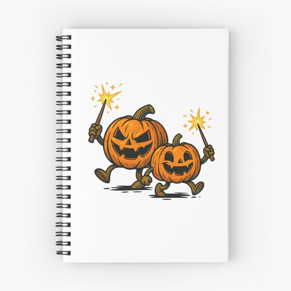 Item preview, Pumpkins with Sparklers – Fun Halloween Illustration designed and sold by Pagros.