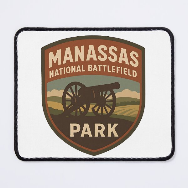 Item preview, Manassas National Battlefield Park Vintage Travel Art designed and sold by LittleArij.