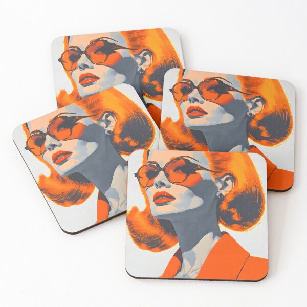 Item preview, Pop Art Power Woman: Stylish Orange Vibes designed and sold by Working-Woman.