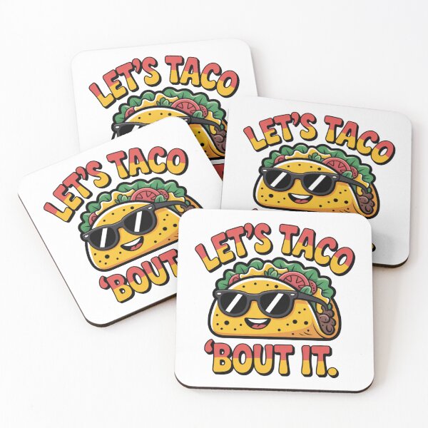 Item preview, Let’s Taco ‘Bout It – Funny Taco Pun designed and sold by DigitalDream11.