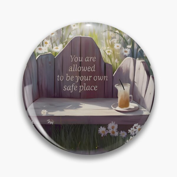 Item preview, You Are Allowed To Be Your Own Safe Place, Self Care Daisy Quote Art designed and sold by MoMidoStore.