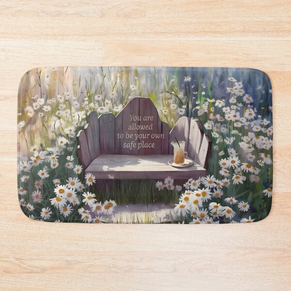 Item preview, You Are Allowed To Be Your Own Safe Place, Self Care Daisy Quote Art designed and sold by MoMidoStore.